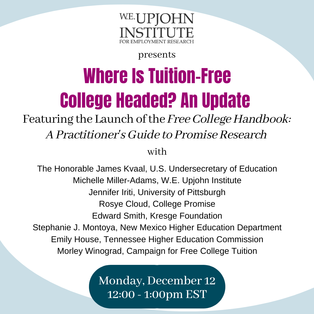 Webinar Dec. 12 launches guidebook on tuition-free college Promise